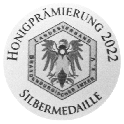 PotsdamerGartenhonig_Silber-Medaille_Brandenburger Honigwettbewerb